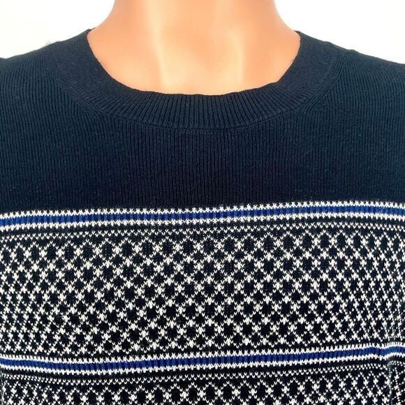 Banana Republic Organic Cotton Striped Men’s Sweater Size L - Picture 2 of 7